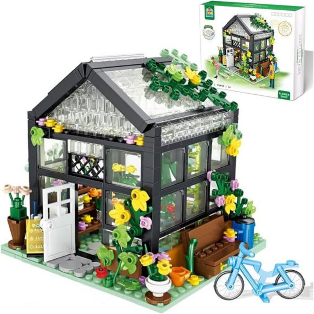 Flower House Building Set, Compatible with Lego Flower House